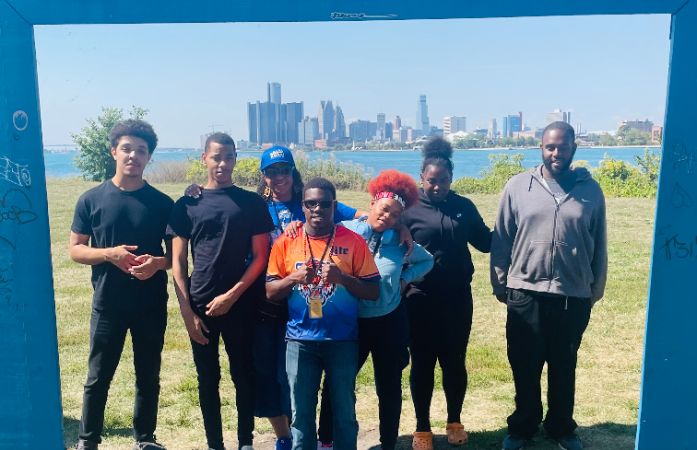  Students and staff at Belle Isle